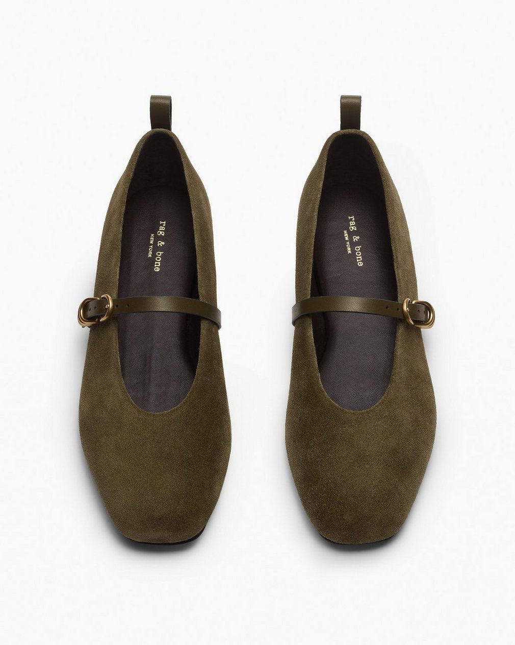 Spire Suede Mary Janes - Olive Night Suede