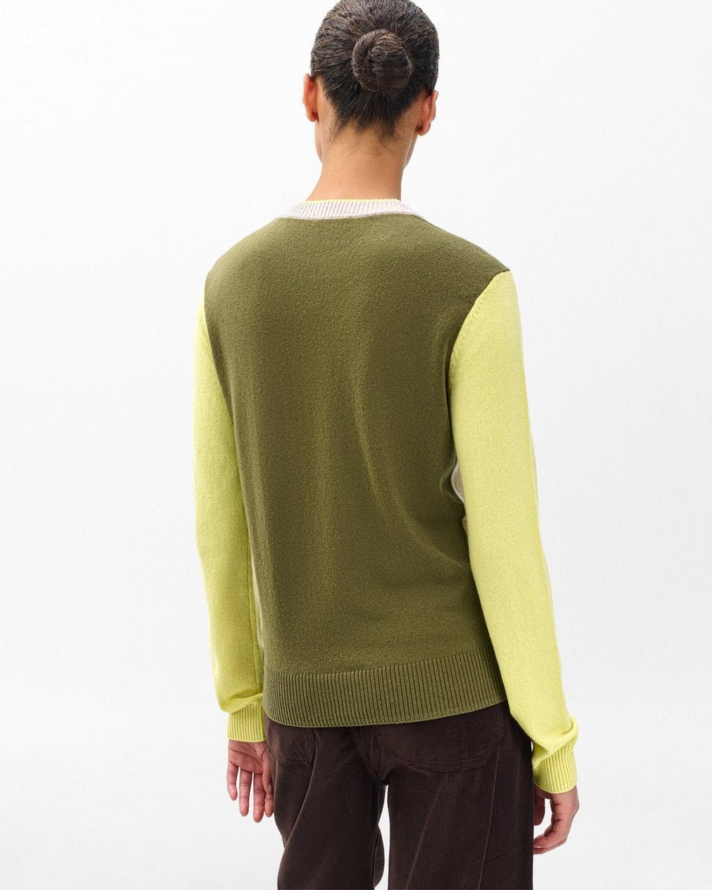 Taron Colorblock Wool Sweater - Oatmeal Multi