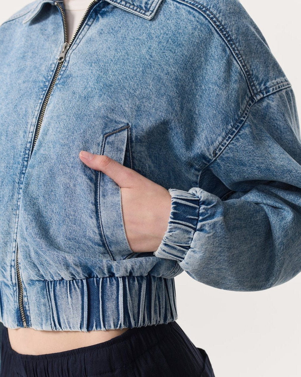 Featherweight Lara Denim Jacket - Chime