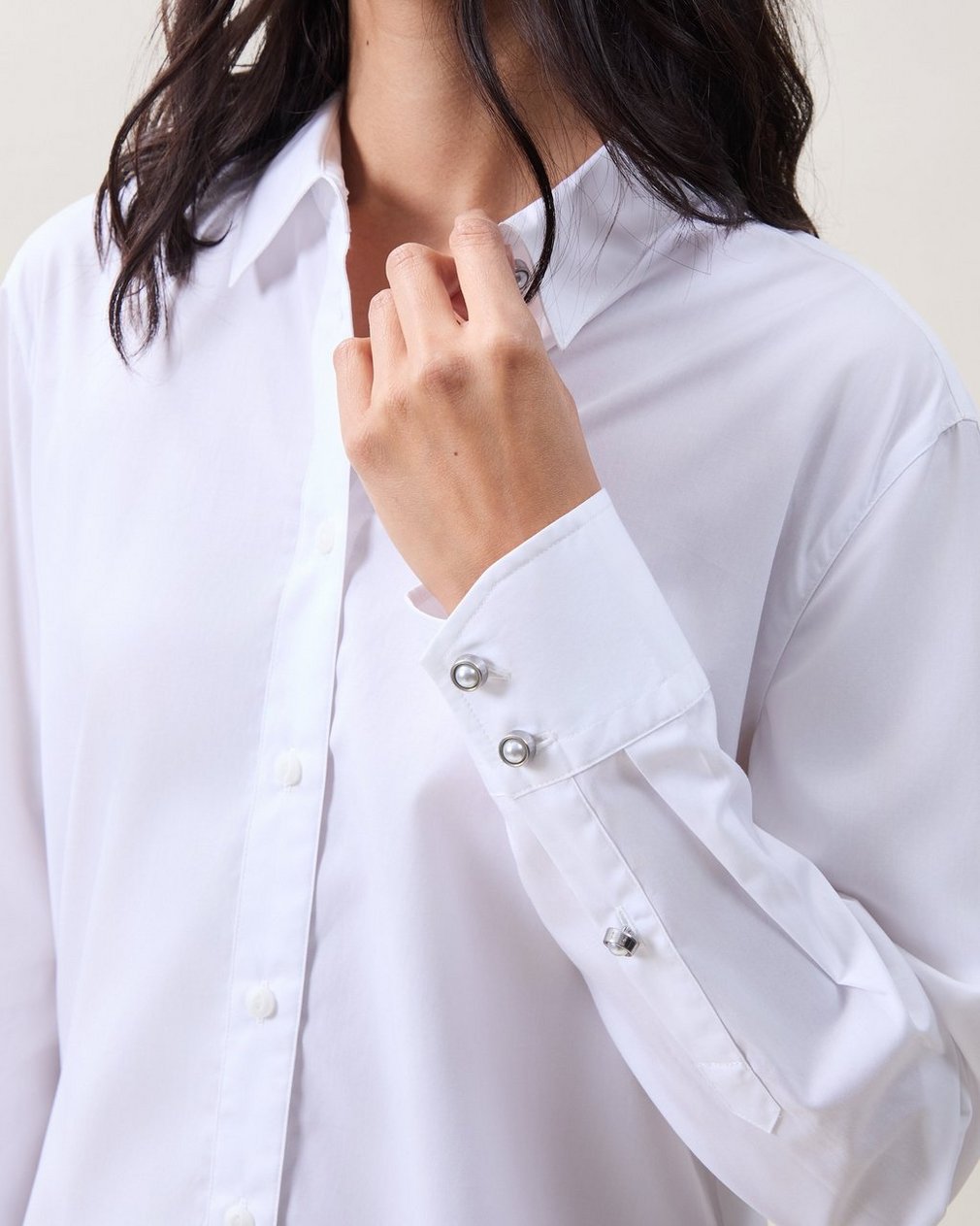 Monty Poplin Shirt - White