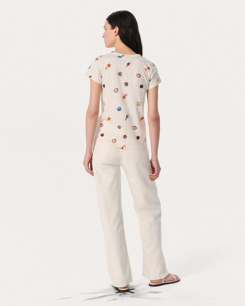 Seashell Graphic Tee - Ivory Multi