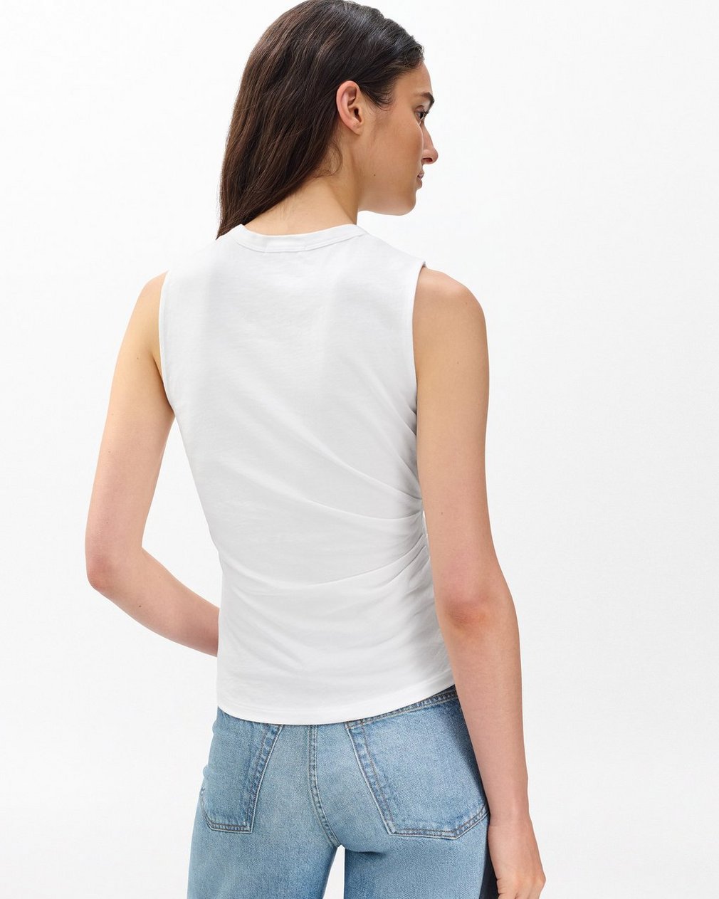 Mica Wrap Tank - White