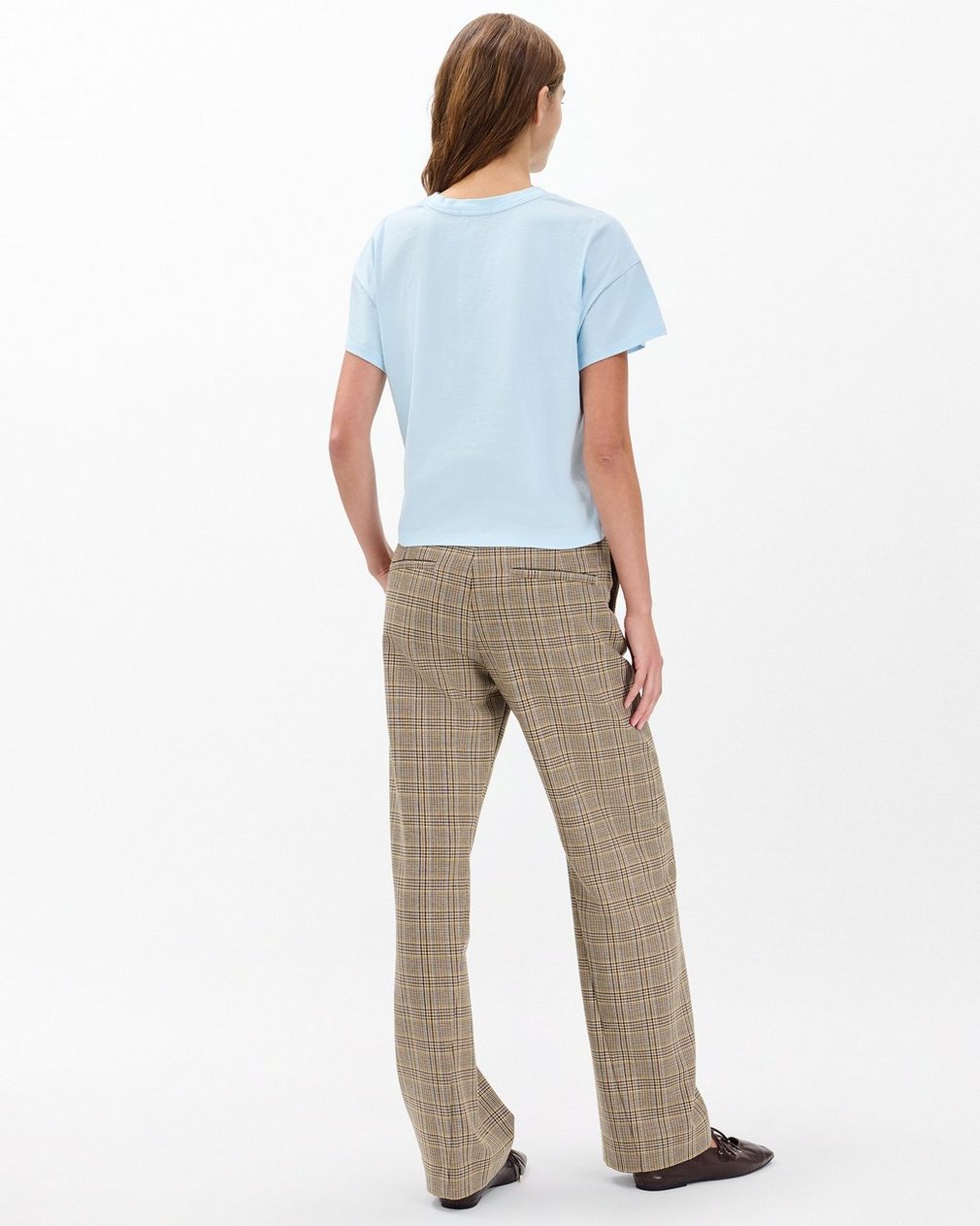 Kelly Boxy Cotton Tee - Sky Blue