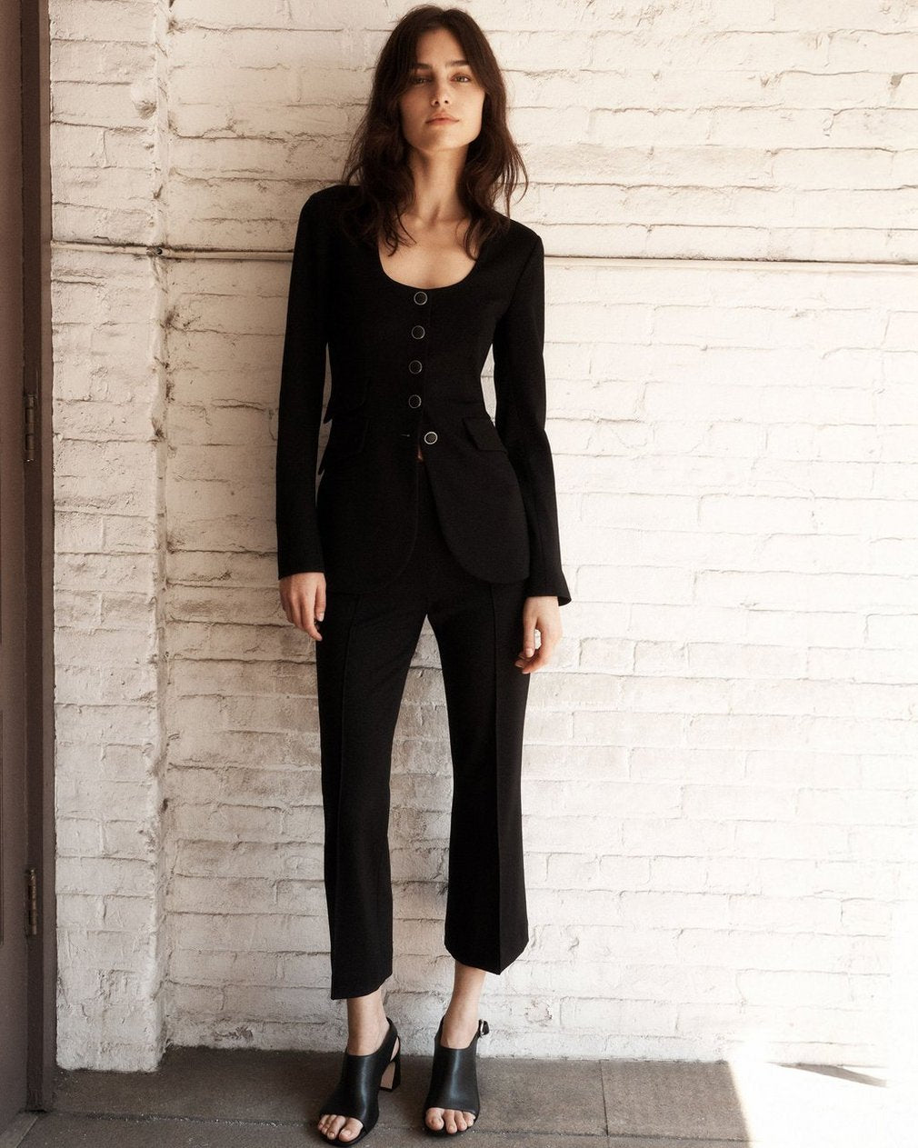 Irina Kick Flare Pants - Black