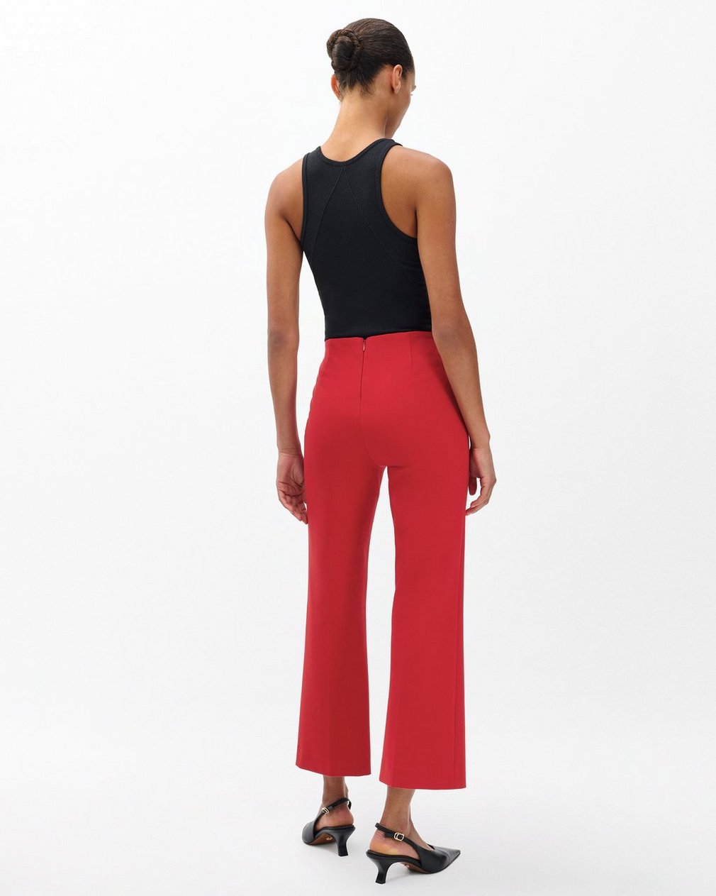 Irina Kick Flare Pants - Dark Cherry