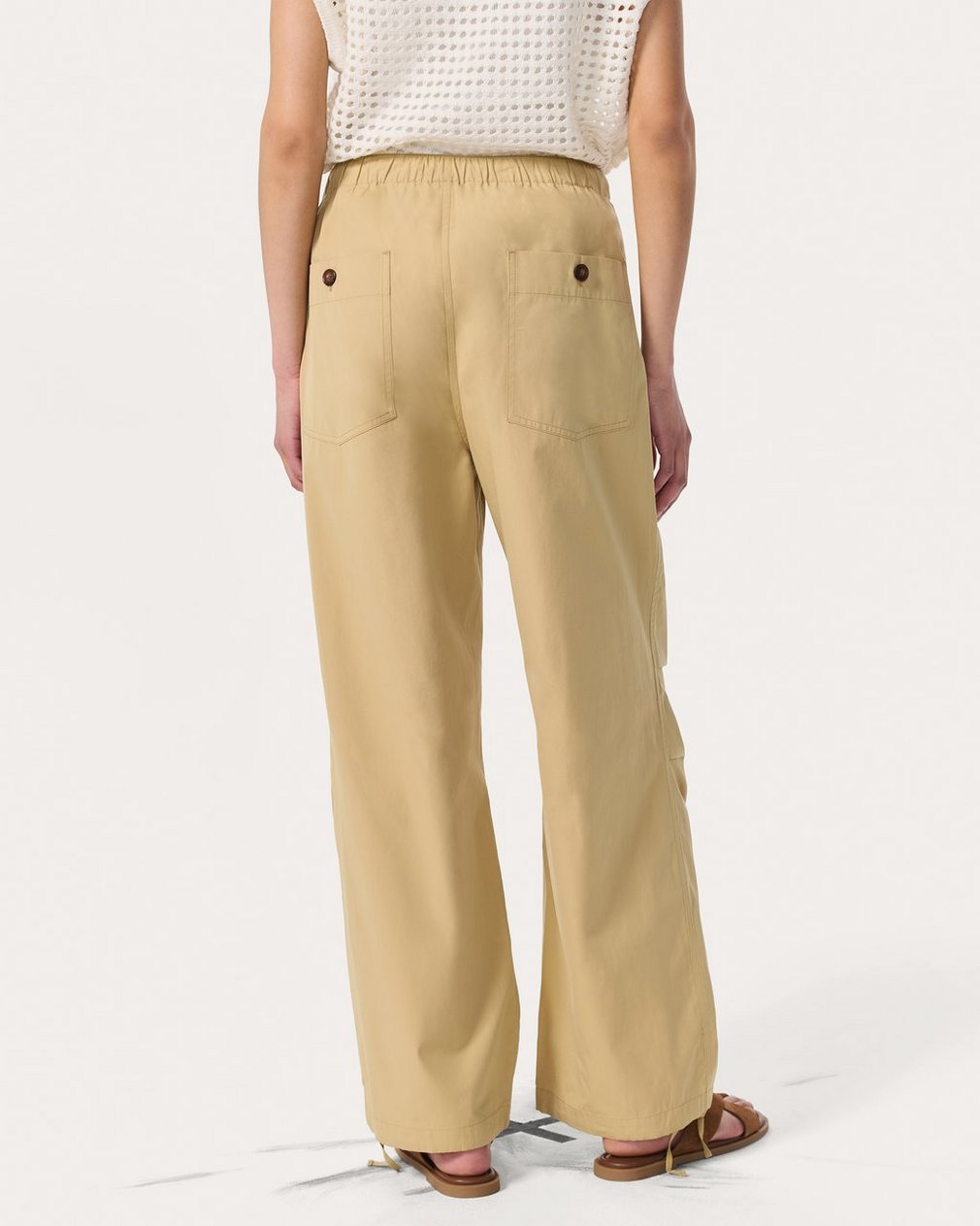 Adina Cotton Pants - Light Brown