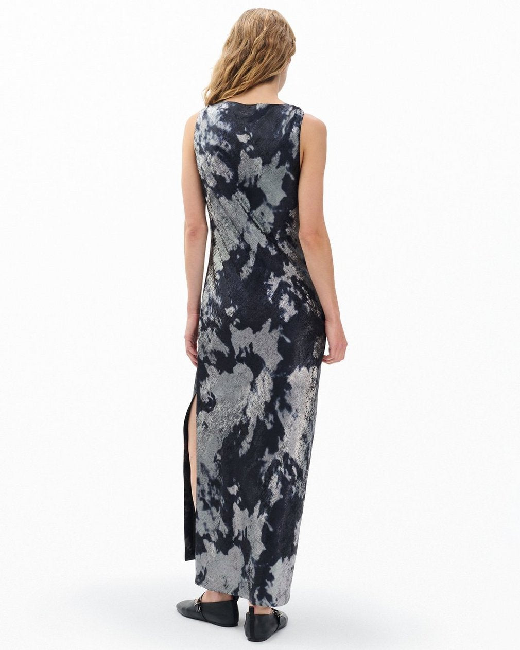 Margaret Metallic Dress - Silver Multi
