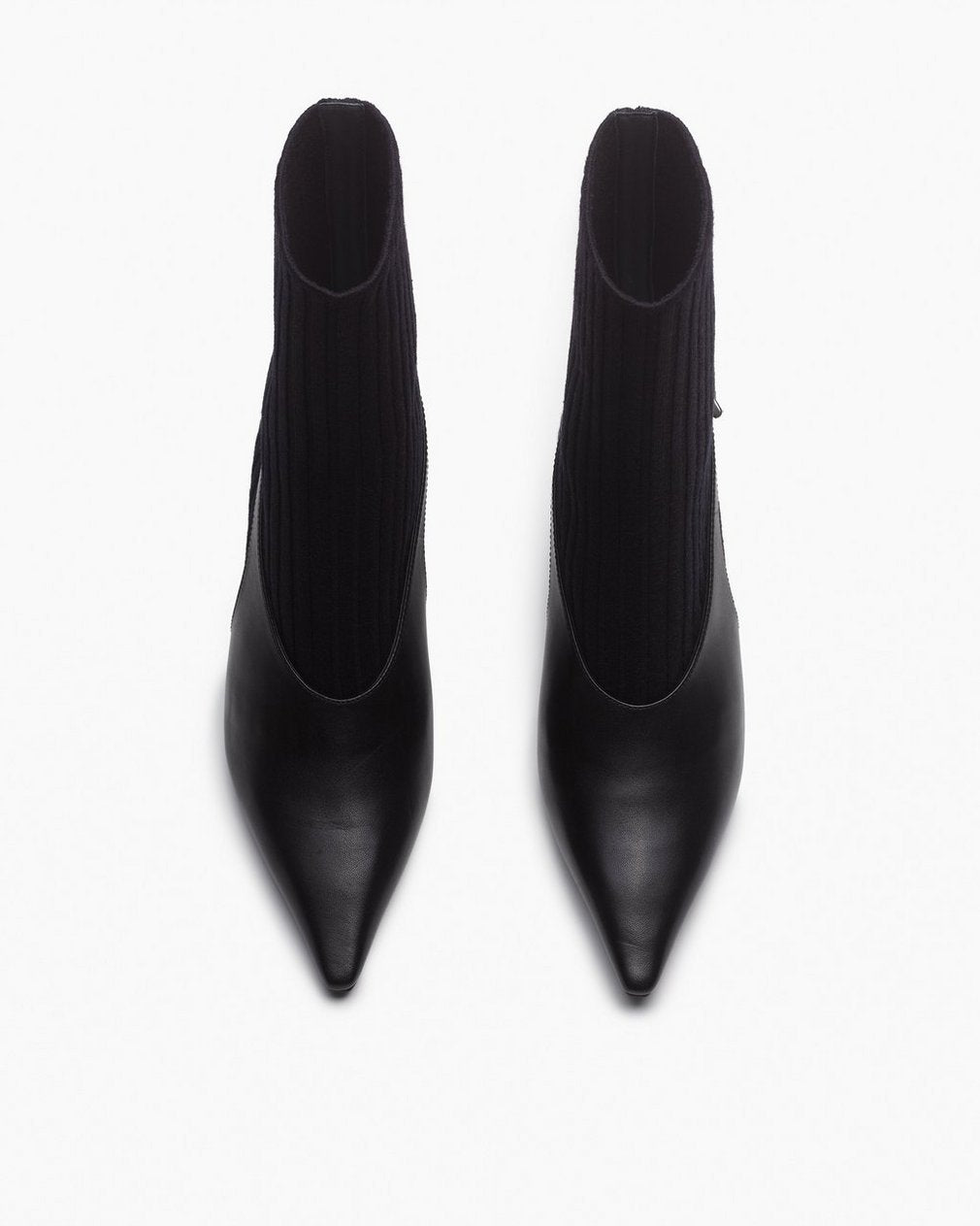 Mercer Sock Slingback Boots - Black
