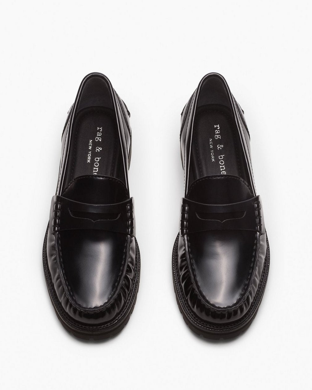 Corey Leather Loafers - Black