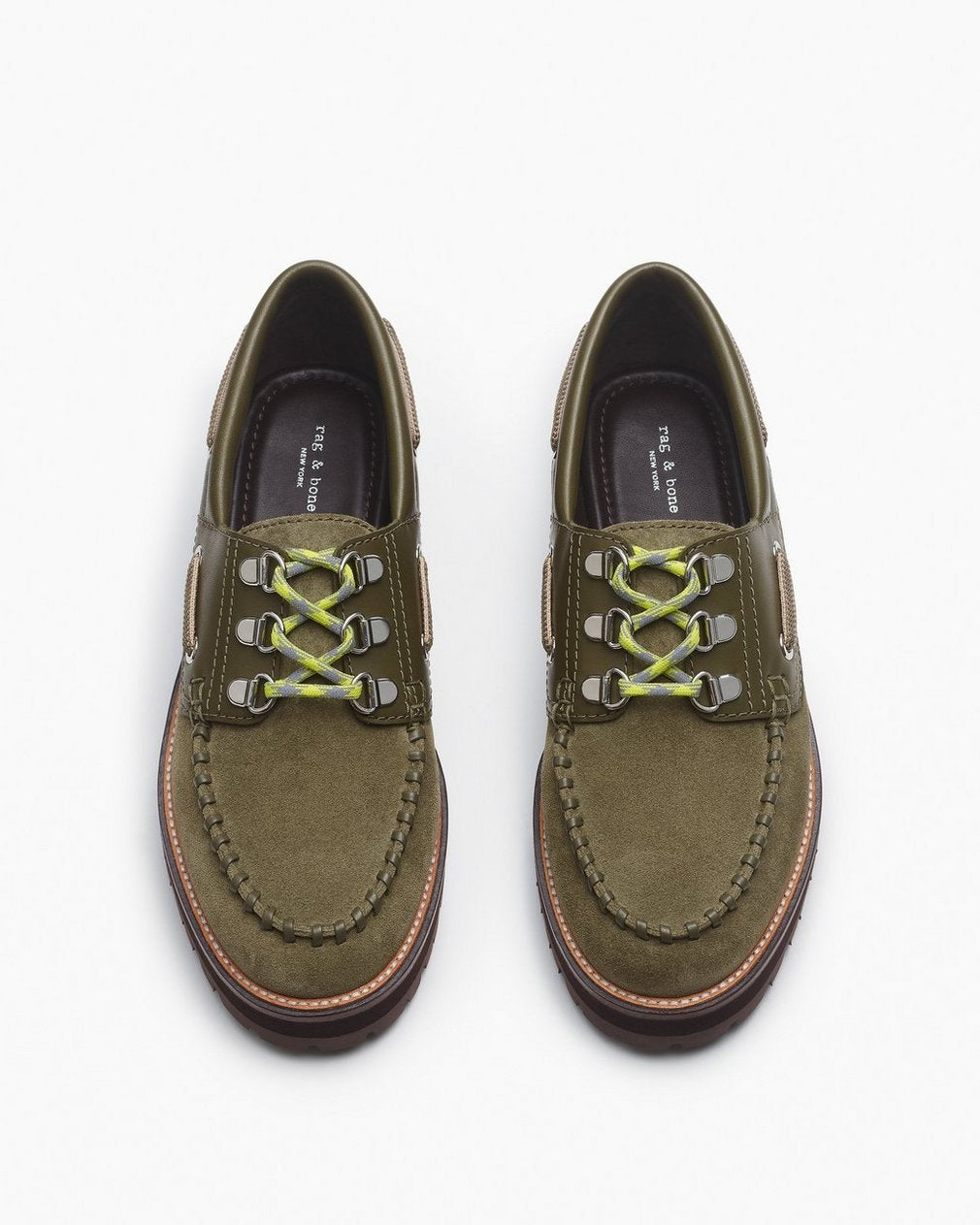 Cameron Suede Boat Shoes - Olive Night Suede