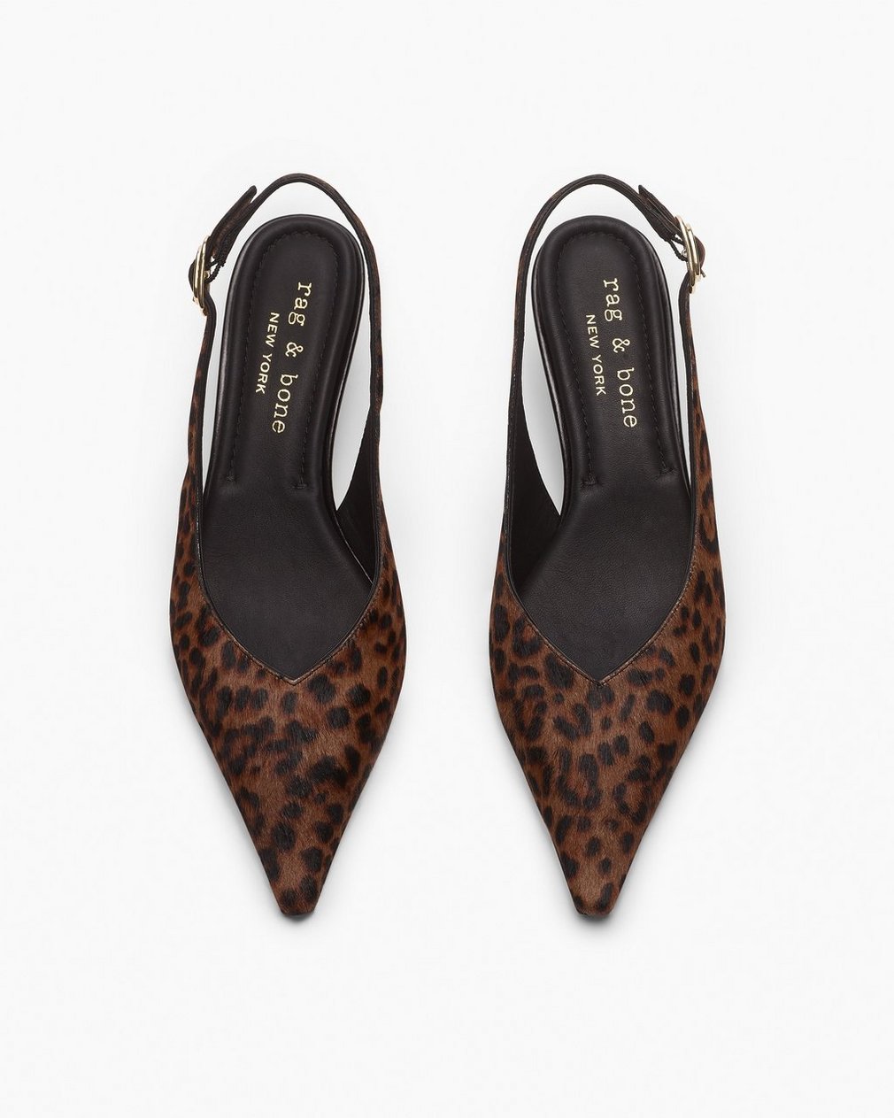 Madison Leopard Calf Hair Slingbacks - Leopard Hair Calf