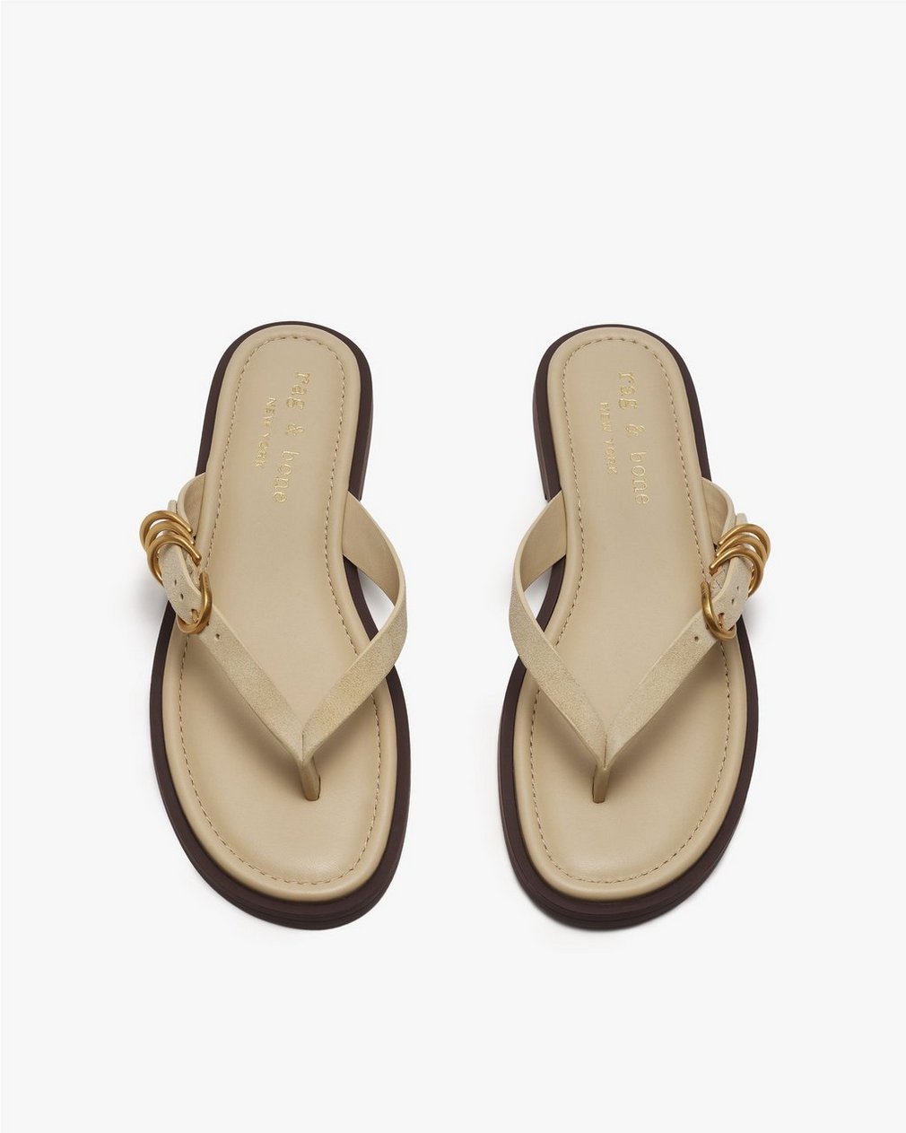 Gia Suede Flip Flops - Macadamia Suede