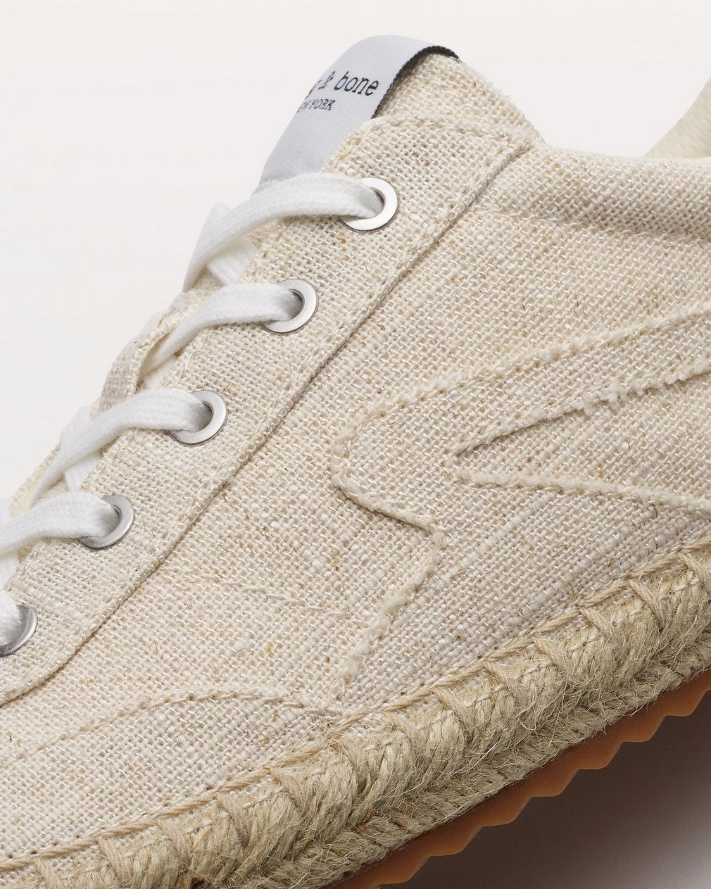 Retro Espadrille Sneakers - Natural Greige
