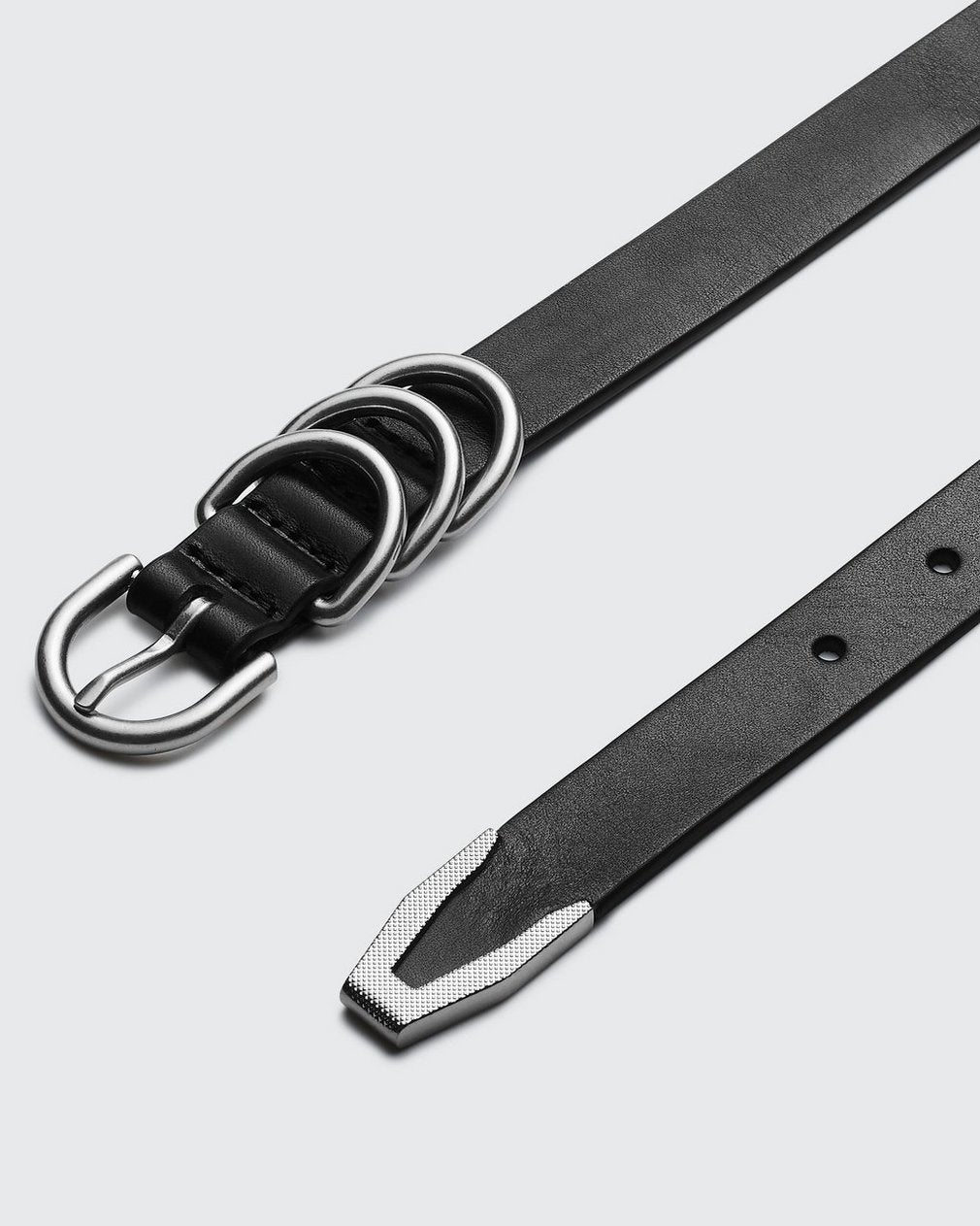 Baby Spire Leather Belt - Black