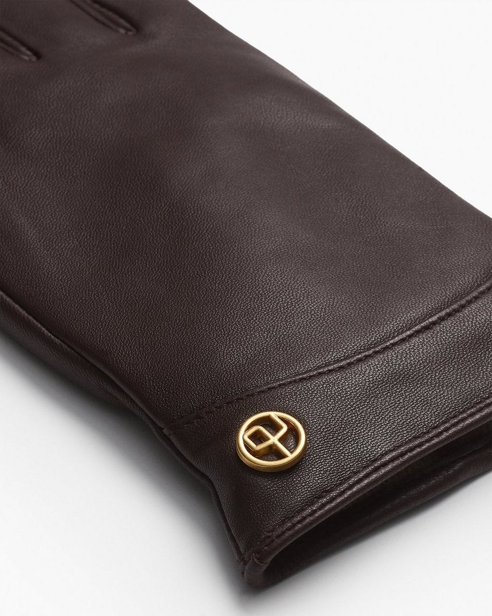 Joni Cashmere-Lined Leather Gloves - Dark Espresso