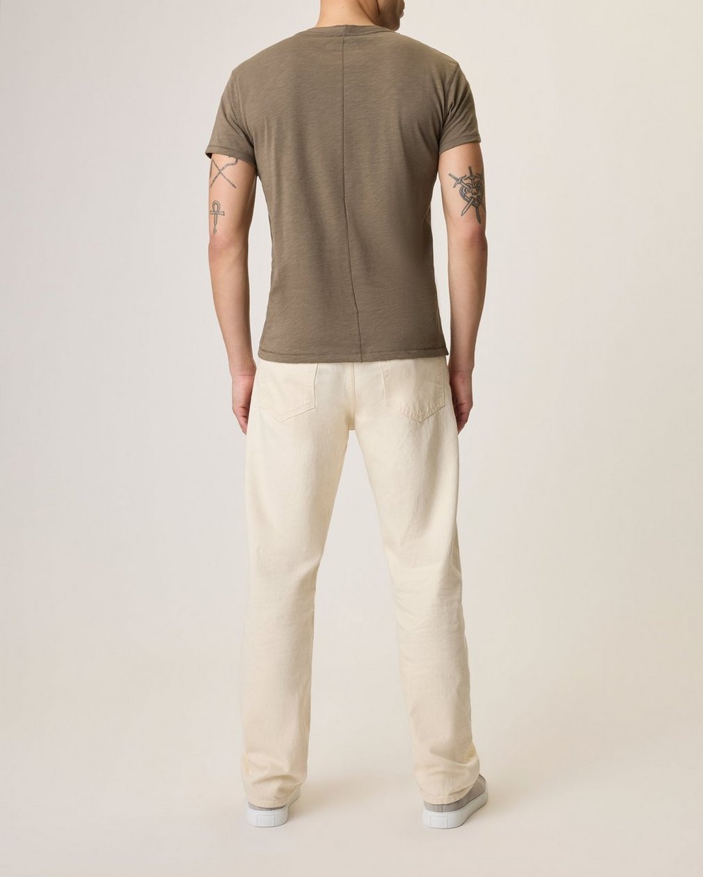 rb 4 Straight Fit Jeans - Ecru