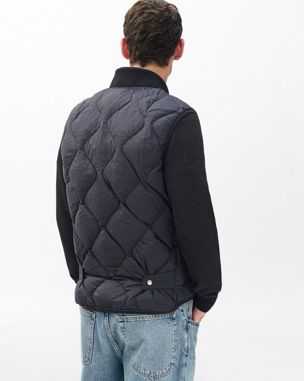Dane Quilted Vest - Black