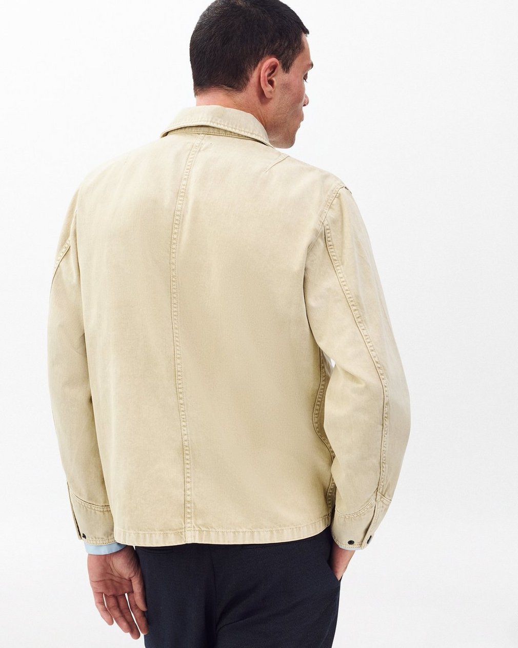 Tribeca Denim Chore Jacket - Stone Beige