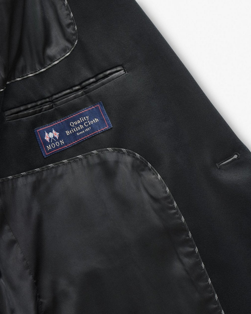 Butler British Wool Tuxedo Jacket - Black