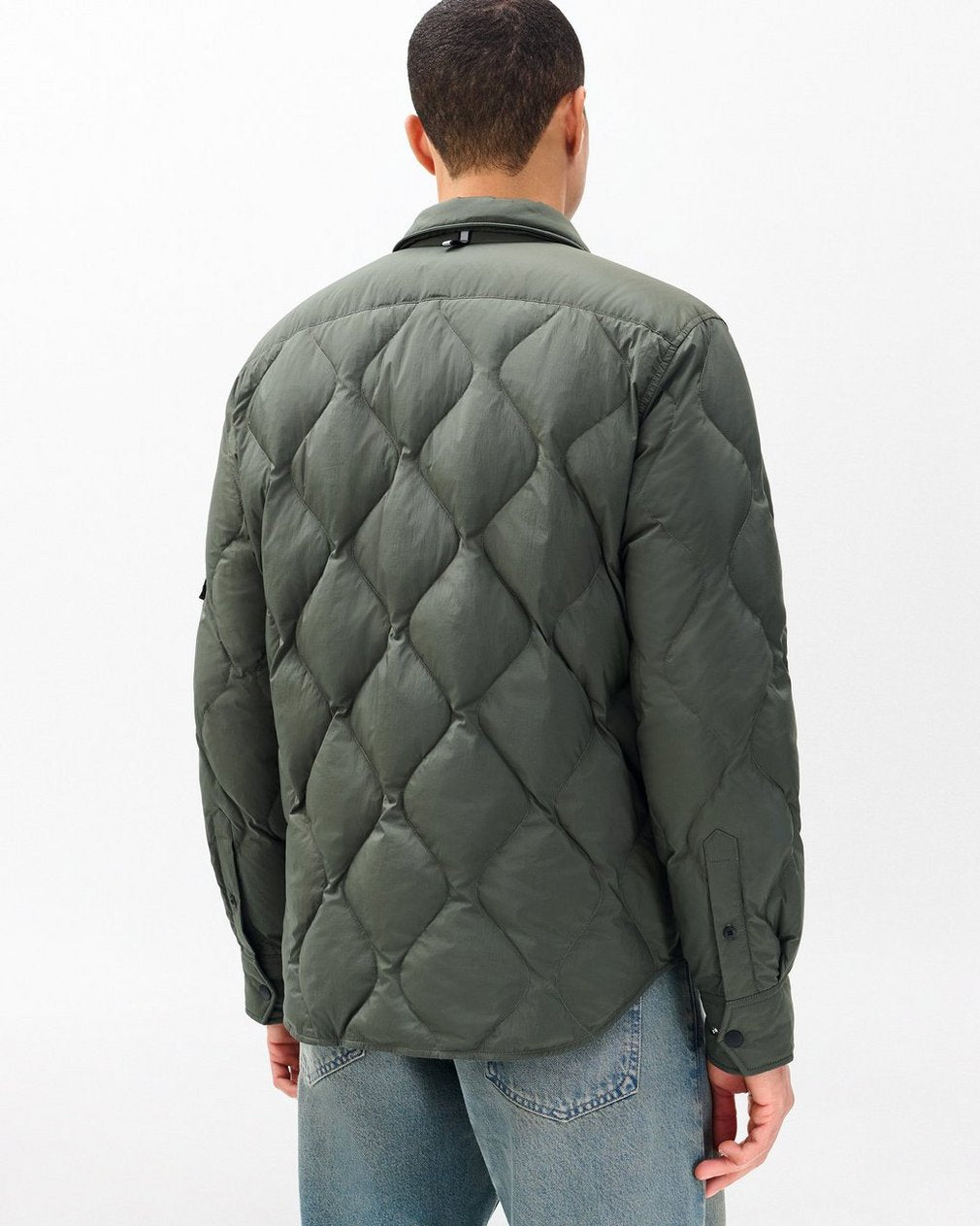 Dane Quilted Shirt Jacket - Dark Shadow
