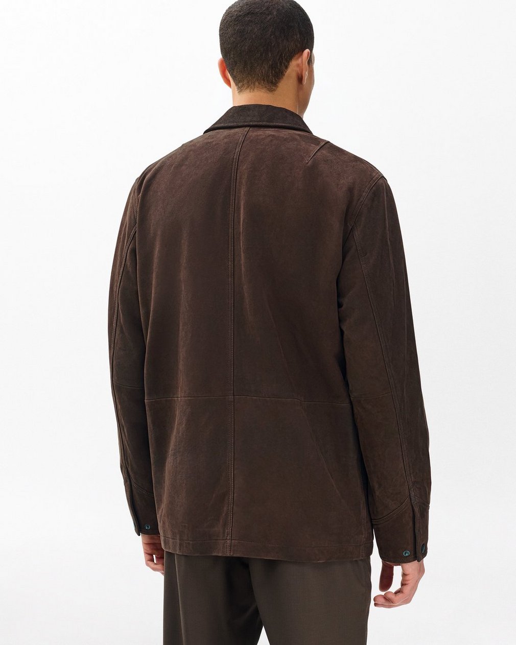 Graham Suede Chore Jacket - Brown