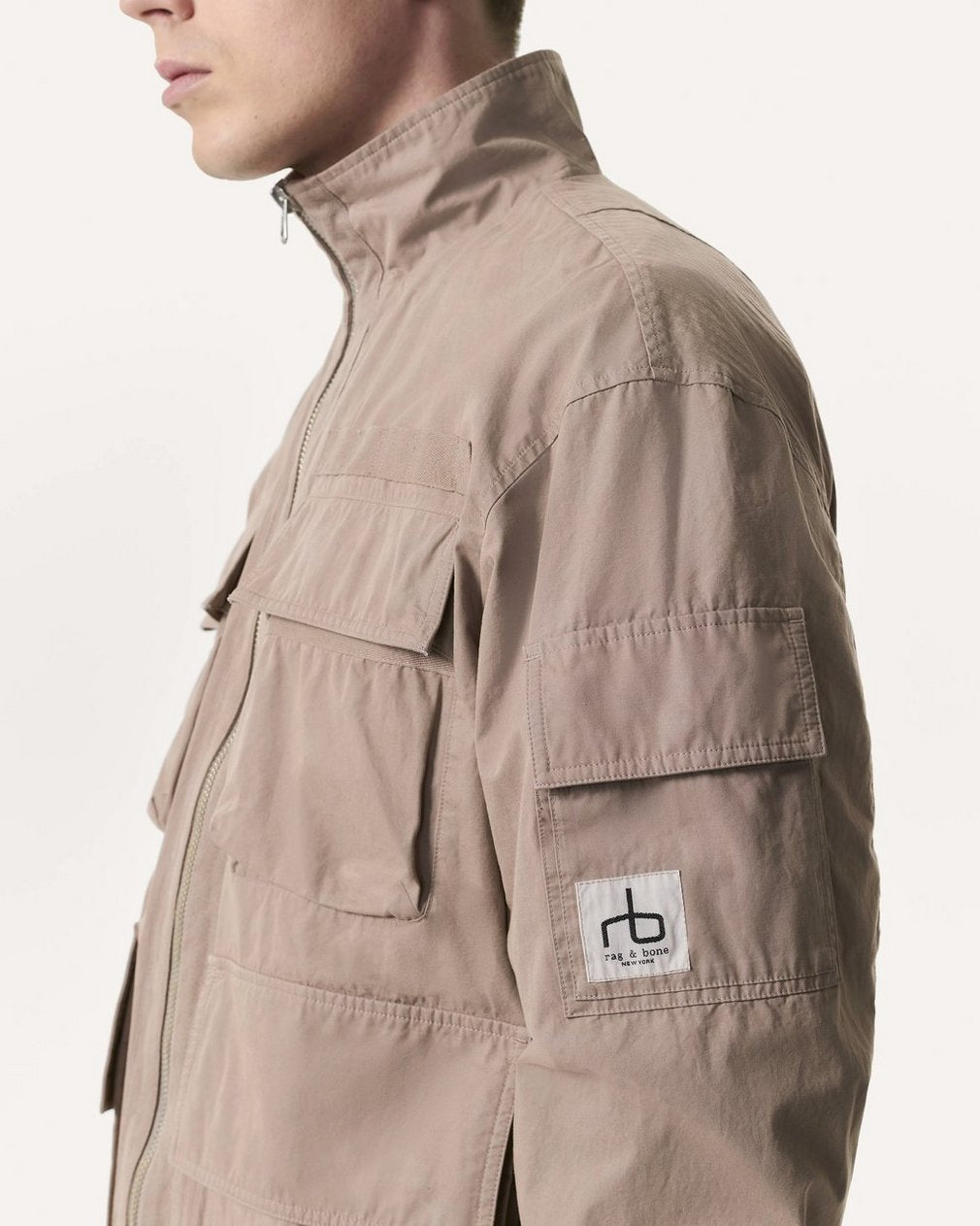Ashland Cotton Utility Jacket - Elephant Grey