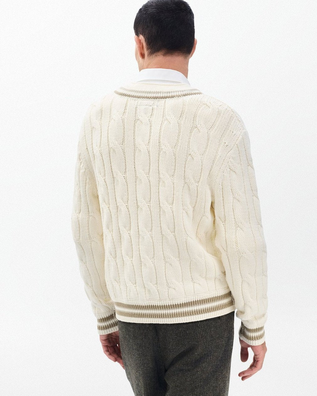 Tristan Cricket Sweater - Vanilla