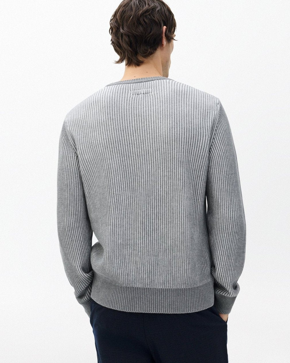 Simon Striped Sweater - Grey Multi