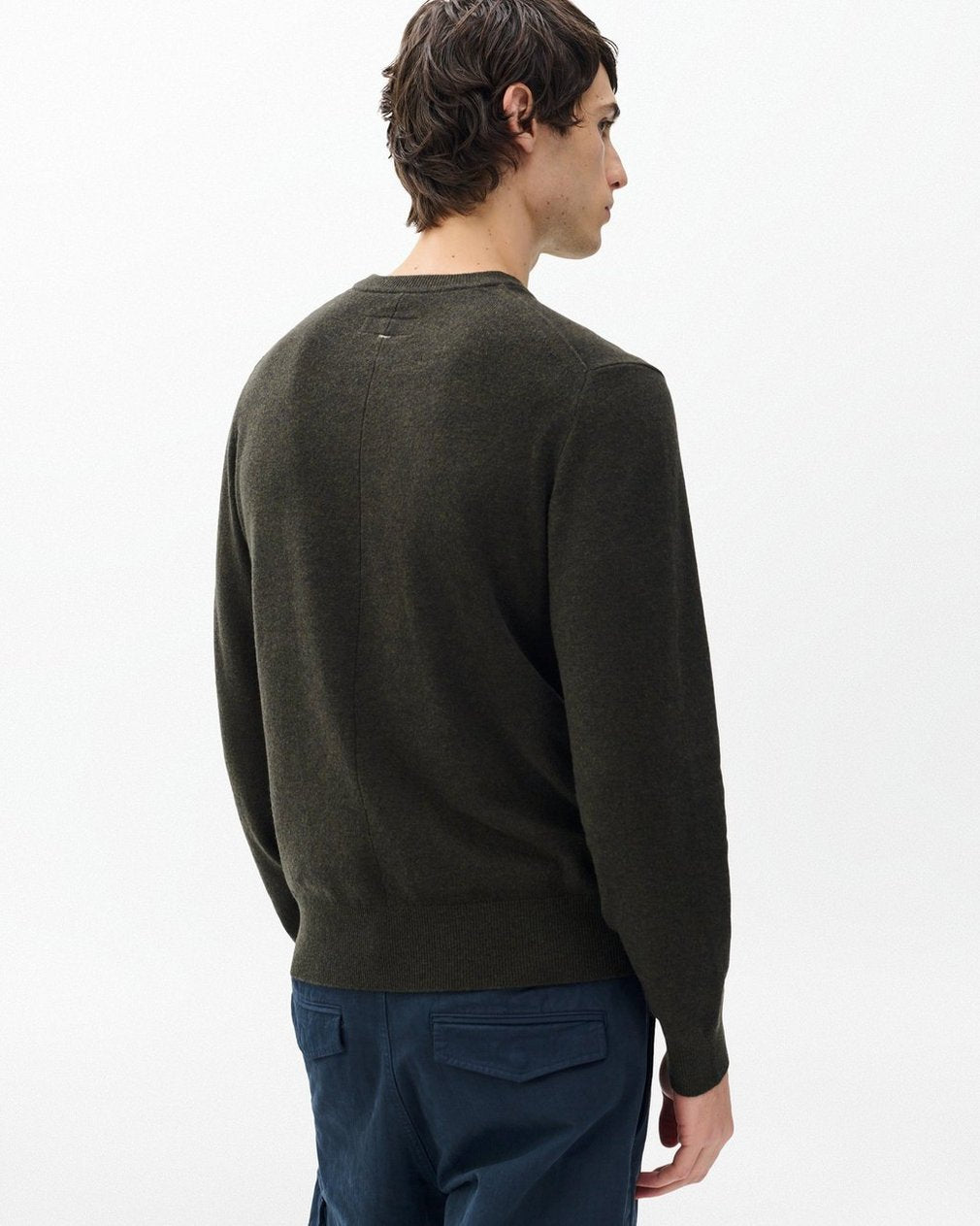 Sour Face Wool Sweater - Army