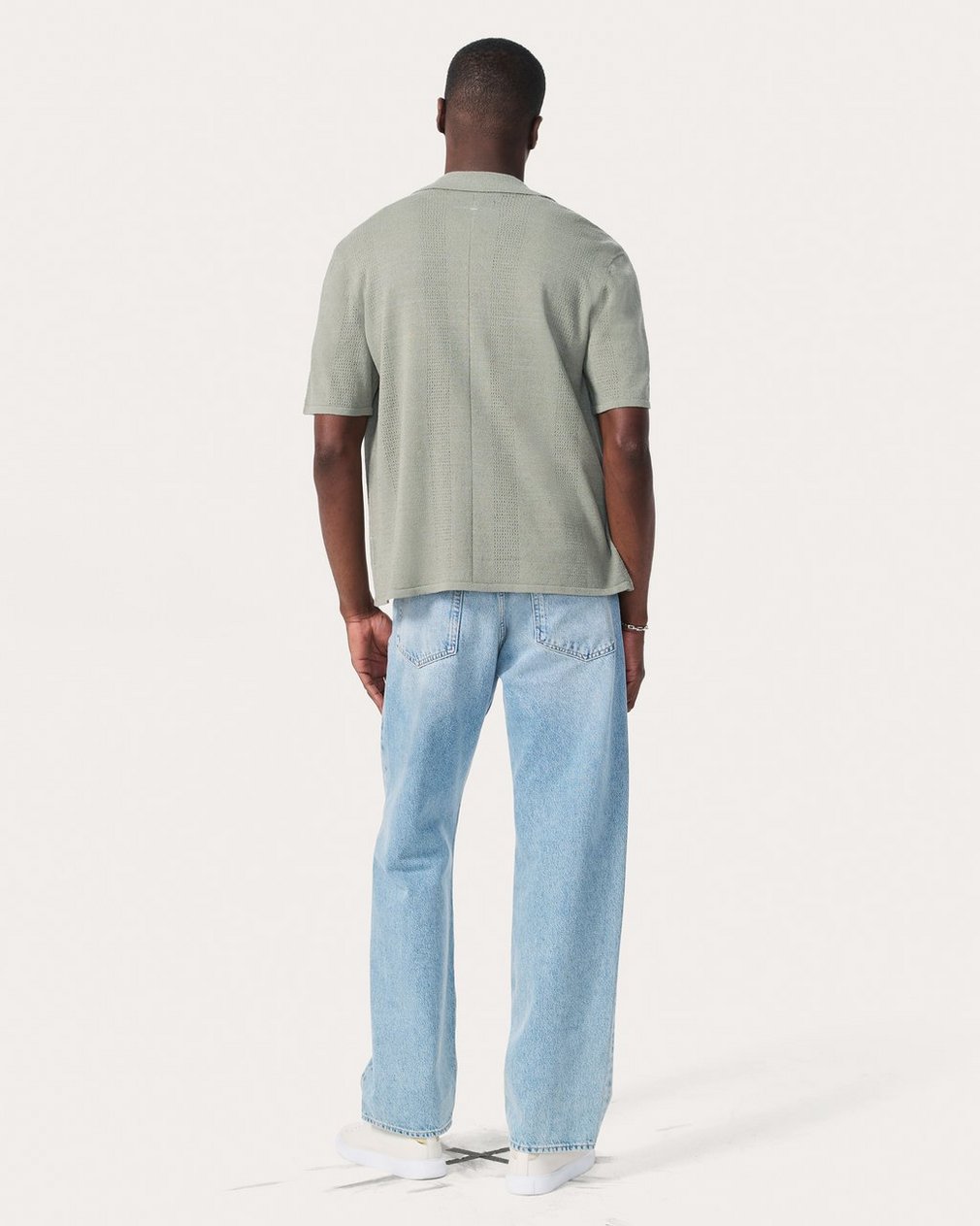 Avery Zuma Knit Shirt - Leaf Grey