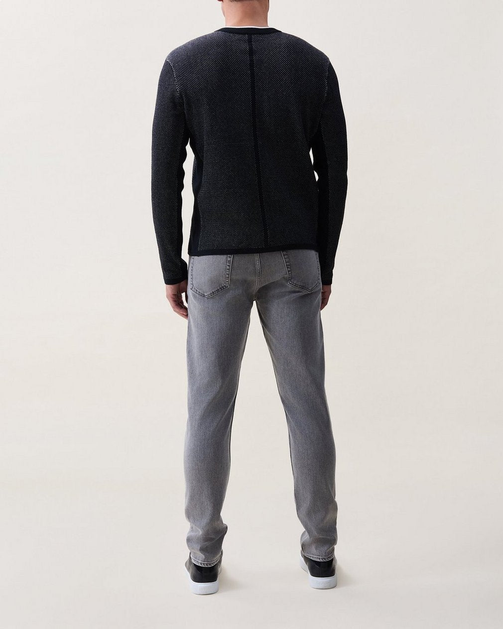 Mitch Cotton Sweater - Black