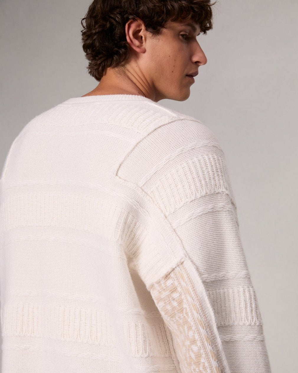 Colton Relaxed Fit Wool-Blend Sweater - Ivory