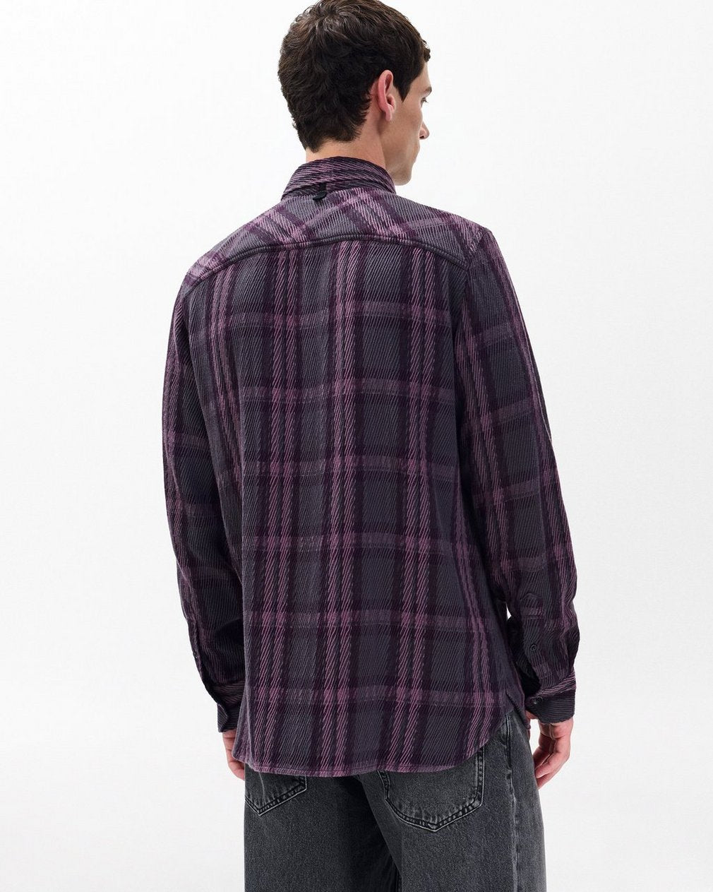 Plaid Twill CPO Overshirt - Purple Fairfax