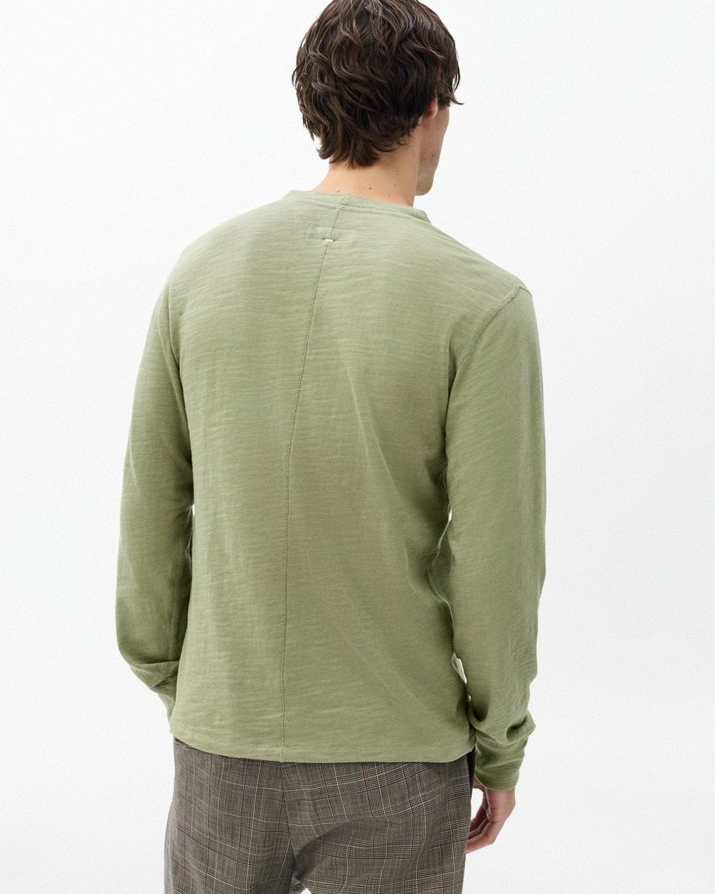 Classic Flame Henley - Dry Moss