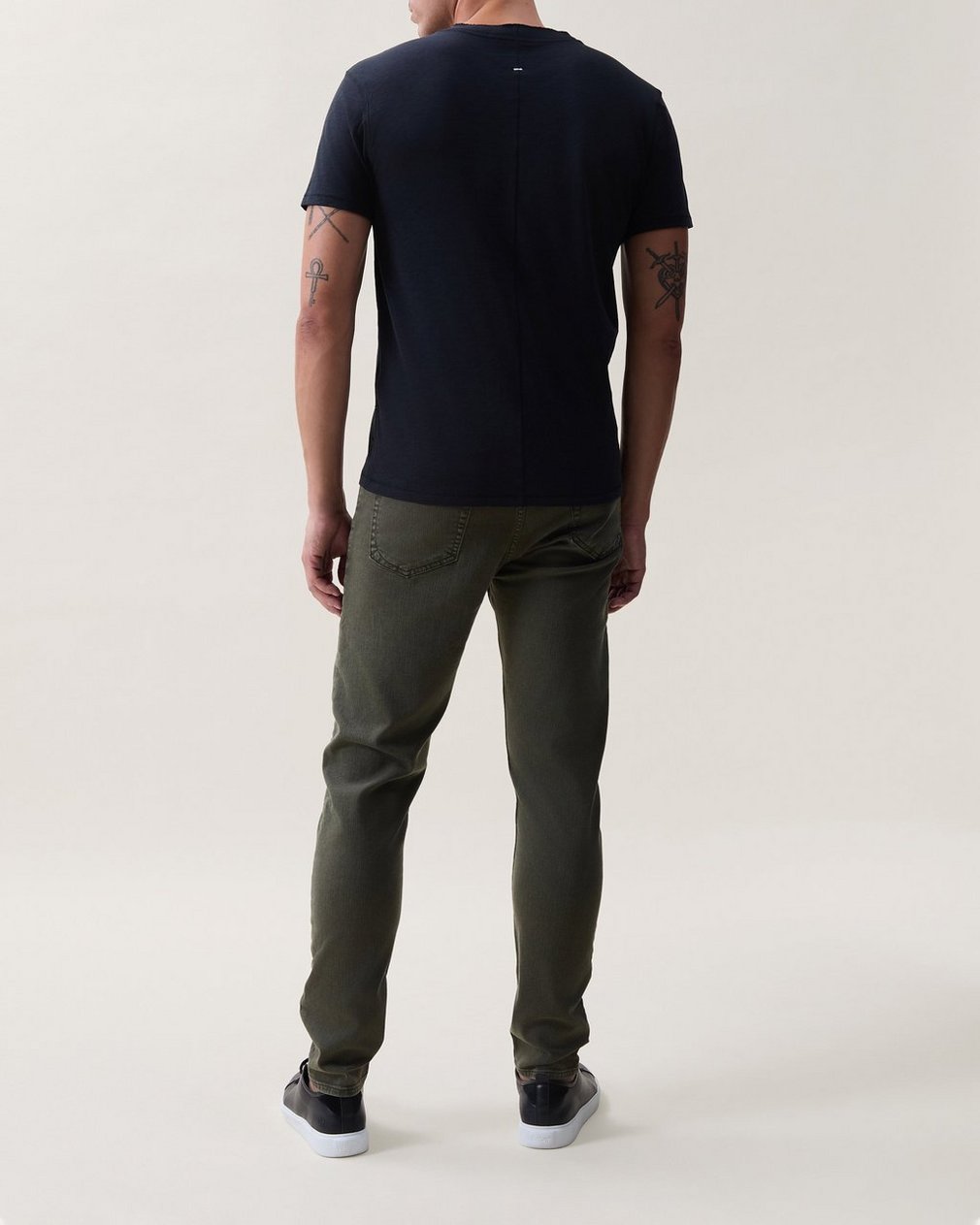 Classic Slub Cotton Henley - Black