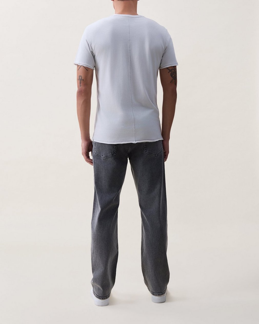 Matthew Pocket Tee - Natural Grey