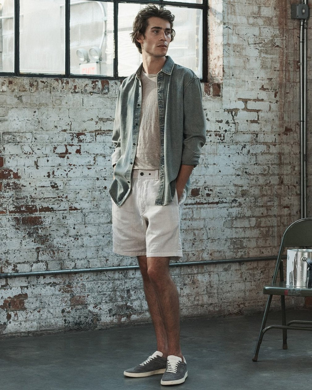 Classic Linen Tee - Aged Taupe