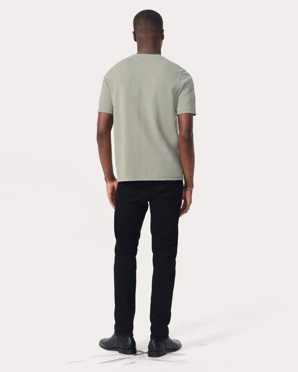 Zuma Knit Tee - Leaf Grey