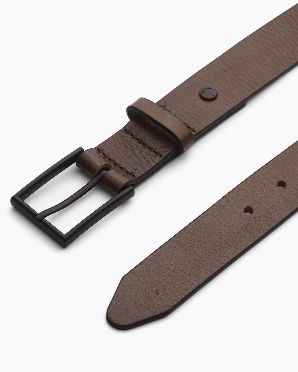 Parker Leather Belt - Dark Clove