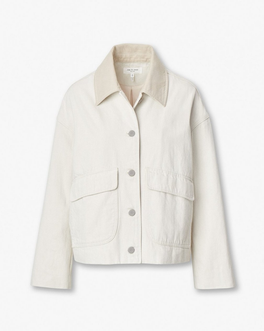Natalia Denim Jacket - Two Tone Stone