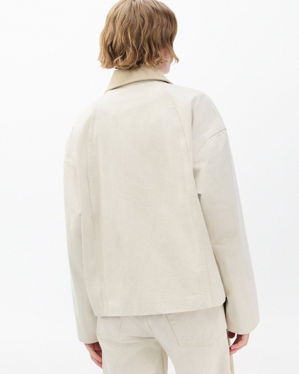 Natalia Denim Jacket - Two Tone Stone