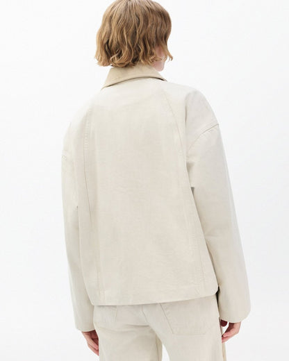 Natalia Denim Jacket - Two Tone Stone