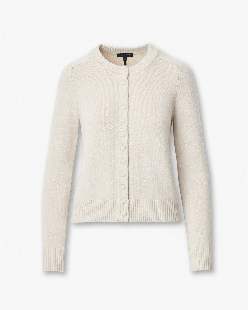 Wallace Crewneck Cardigan - Oatmeal