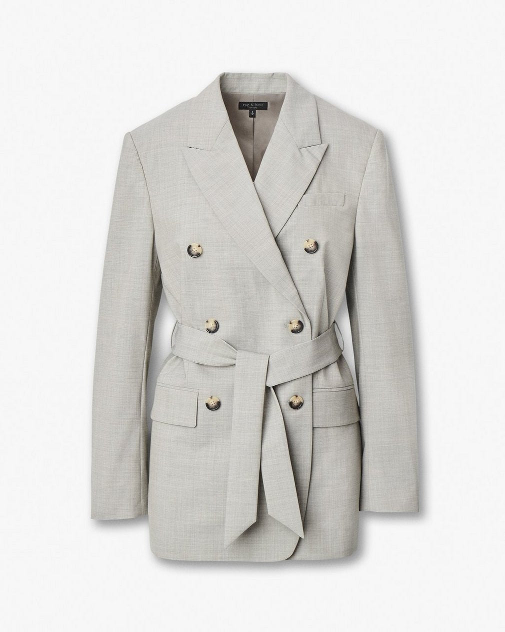 Virginia Italian Stretch Wool Blazer - Light Taupe