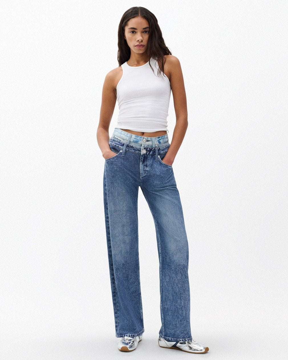 Miramar Logan Layered Wide-Leg Pants - Dark Double Indigo