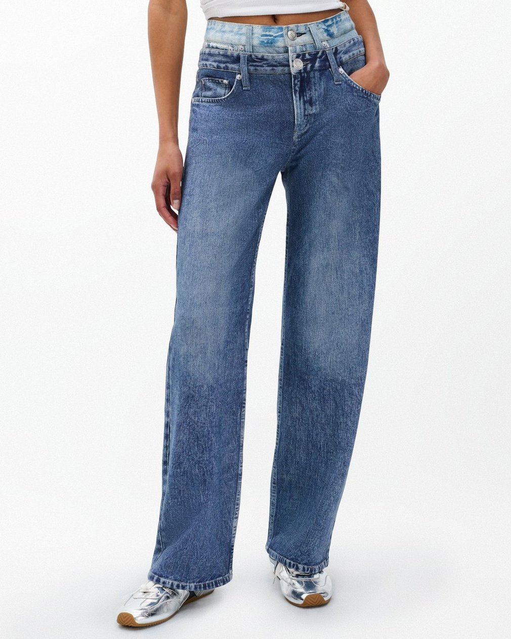 Miramar Logan Layered Wide-Leg Pants - Dark Double Indigo