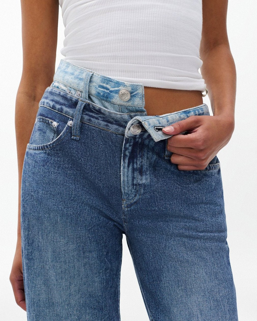 Miramar Logan Layered Wide-Leg Pants - Dark Double Indigo