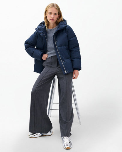 Ultra Slim Retro Runner Sneakers - Silver Navy