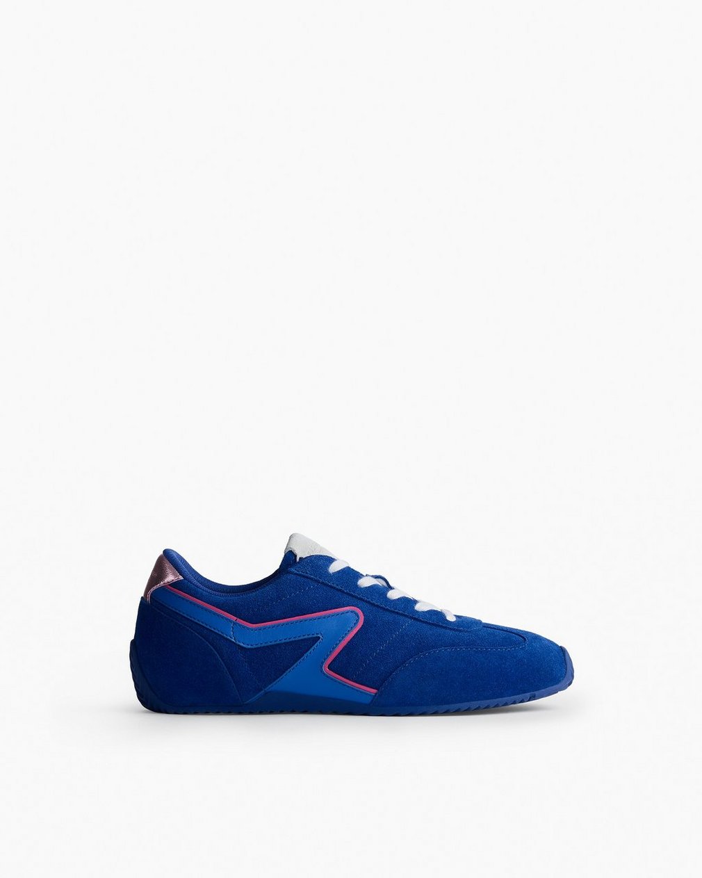 Ultra Slim Retro Runner Sneakers - Ultramarine Suede
