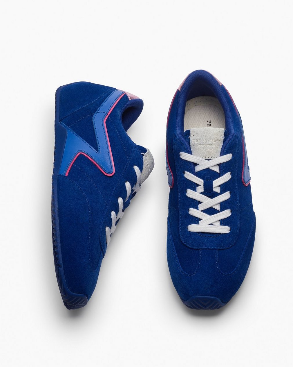 Ultra Slim Retro Runner Sneakers - Ultramarine Suede